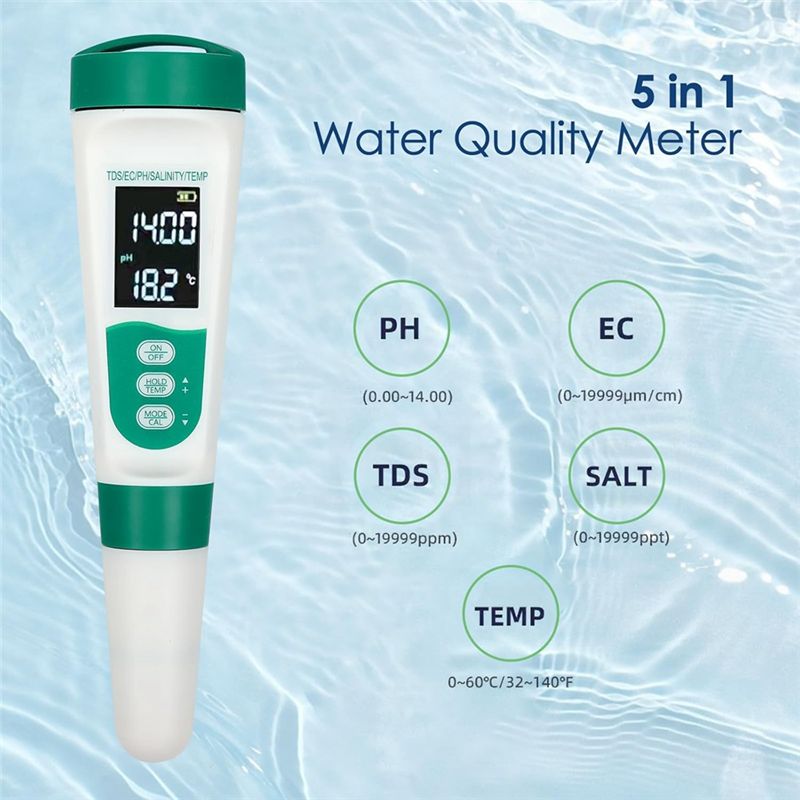 AT02-5 In1 Digital PH Meter Hi - Ec Meter Digital recensione e prezzo