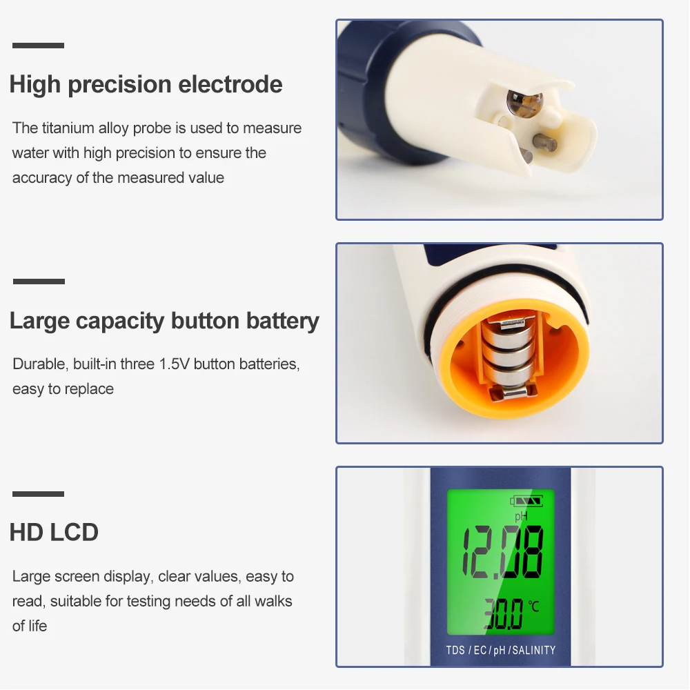 5 In 1 Digital PH TDS EC Meter - Ec Meter Digital recensione e prezzo