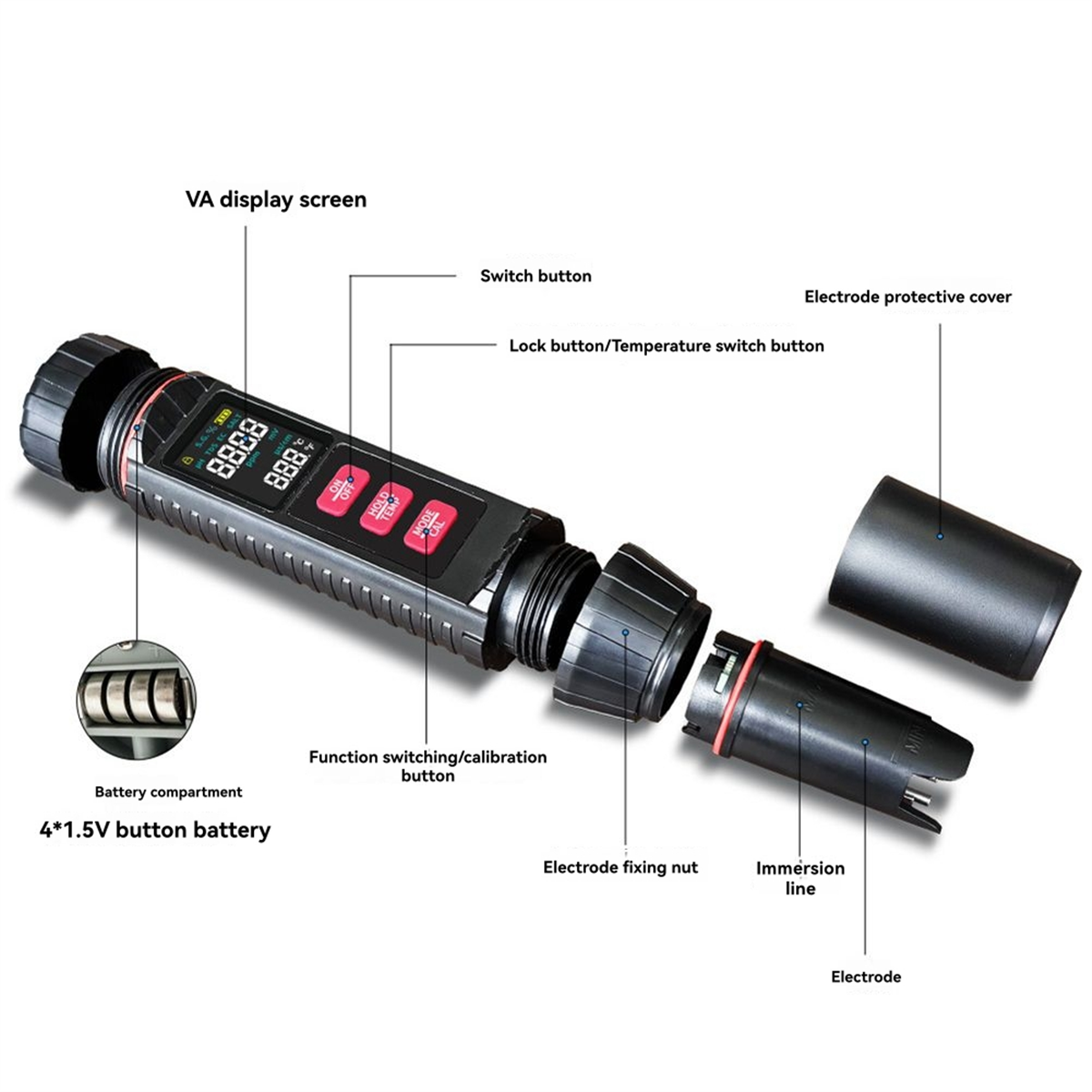 AA98 7 in 1 Digital Water Qual - Ec Meter Digital recensione e prezzo